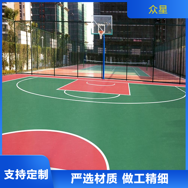 齐齐哈尔市塑胶地坪篮球场硅PU - 哪里好